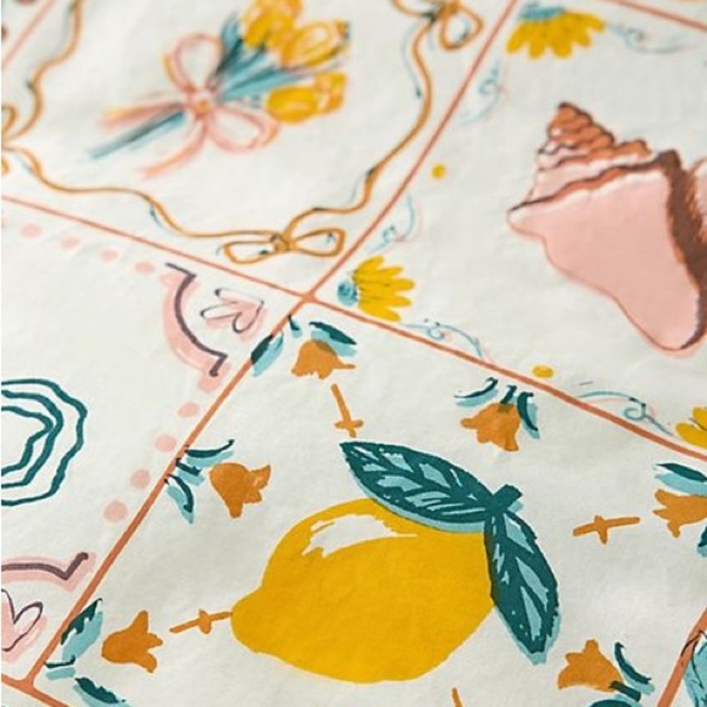 Porto Tile Patterned Sheet Set - Picture 2 of 6